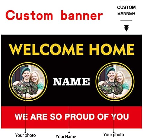 Custom Welcome Home U.S. Marine Corps/United States USMC Banner, Sign(6x9ft) - Image 2