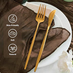 50 Pack Cheesecloth Napkins 20"x20" Brown Gauze Boho Bulk Napkins - Image 2