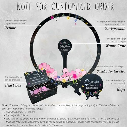 Baby Shower Guest Book Alternative Frame, Baby in Bloom Drop Box Sign-in - Image 5