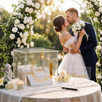 Large Wedding Card Box with Lock, Clear Acrylic Card Box for Wedding Reception, Money Card Holder, Envelope Gift Box, Wedding Card Holder, Party Cards Box for Graduation, Baby Shower,Birthday - Image 5