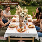 DaYammi 210PCS Amber Plastic Dinnerware Set for 30 Guests - Image 5