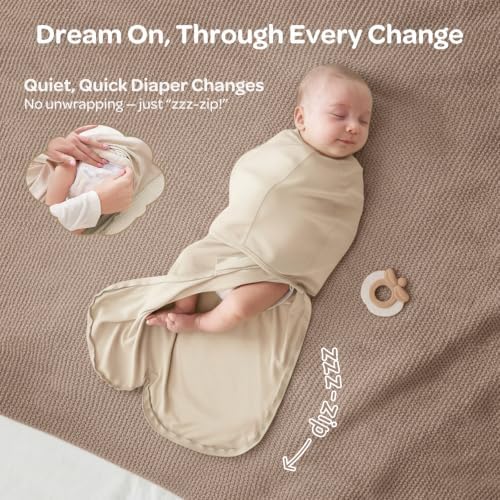 Momcozy Swaddles for Newborns, Quiet Fastener Swaddle for Infant 0-3 Months - Image 5