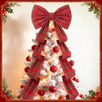 Riceshoot 32x250 Inch Christmas Tartan Plaid Red Bow, Giant Decorations - Image 4