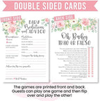 Hadley Designs 50 Floral Baby Prediction And Advice Cards, Trivia Games, etc, 25 Love or Labor, Boobs Or Baby Butts Game - 6 Double Sided Cards Baby Shower Games Funny, Baby Shower Party Supplies - Image 6