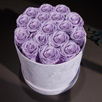 Prifroti 17 Flowers in a Luxury Suede Box, Birthday Gifts for Women, Preserved Flowers, Mothers Day Roses Gift for Mom, Lavender - Image 4