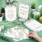 Funnymoom 426 Pcs Baby Shower Games Set Greenery, 8 Games with Bingo - Image 2