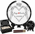 Personalized Wedding Guest Book Alternative, Gothic Skeleton Design by Handmade