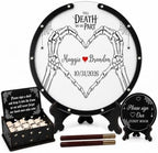 Personalized Wedding Guest Book Alternative, Gothic Skeleton Design by Handmade