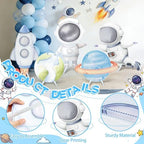 5 Pcs Outer Space Baby Shower Decorations, Astronaut Rocket Planet Earth Cardboard Cutouts Standups, Space Themed Photo Booth Props Signs for Kids Birthday Party Outdoor Yard Lawn Decor - Image 4