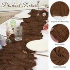20 Pack Cheesecloth Table Runner 17 x 108 Inch, Brown - Image 3