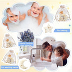 50 Set Baby Shower Soap Favors Moon and Star Bath Soaps, White - Image 3