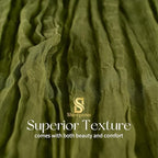 18 Pack Olive Green Cheesecloth Table Runner 17x108 Inches Boho Home Decor - Image 4