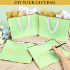 Addblu 24 Pack Light Green Large Gift Bags with Handles & 72 Tissue Papers - Image 5