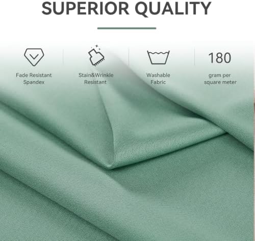 10 ft x 40 ft Sage Green Backdrop Curtains for Parties, Wrinkle Free Sage Green Photography Backdrop Drapes for Wedding Boys Birthday Baby Shower Bridal Shower Party - Image 7