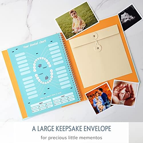 Baby's First Year Book, Gender-Neutral Ocean Baby Memory Book and Keepsake - Image 4