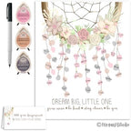 11x14 Dreamcatcher Fingerprint Poster Baby Shower Guestbook Alternative - Image 6