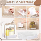 36 Set 3.5x3.5x4 in Candle Gift Package Transparent, White, 24 Set - Image 3