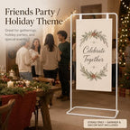 Wedding Welcome Sign Stand, 31.5 x 68.9 in White Metal Easel Stand - Image 7