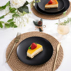 EjonirInjonir 80pcs Heavy-Duty Black Dessert Plates for Party 7.5 Inch - Image 5