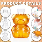 24 Set Graduation Cap Bear Jars Graduation Candy Boxes Containers Plastic Clear Bear Jars with Black Grad Cap and Tassel Grad Gifts Bulk for Party Favors Decorations (200 ml,Clear Eyes) - Image 4