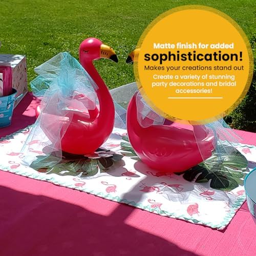 Expo International Decorative Matte Tulle, Roll/Spool of 6” X 100 Yards, Lightweight Polyester Tulle Fabric for Tutus, Costumes, and Party Decorations, Washable, Easy-to-Use, Ultra Marine - Image 6