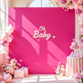 Besutolife Square Arch Backdrop Cover, 8×8 FT Spandex Arch Covers Stretchy Fitted Balloon Arch Stand Cover for Wedding, Birthday Party, Baby Shower, Photo Booth, Graduation Ceremony, Magenta by Besutolife