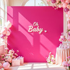 Besutolife Square Arch Backdrop Cover, 8×8 FT Spandex Arch Covers Stretchy Fitted Balloon Arch Stand Cover for Wedding, Birthday Party, Baby Shower, Photo Booth, Graduation Ceremony, Magenta by Besutolife