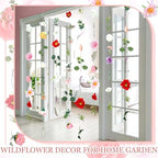 6 Pcs 35.6 ft Hanging Flower Artificial Wildflower Garlands Floral Vines - Image 6
