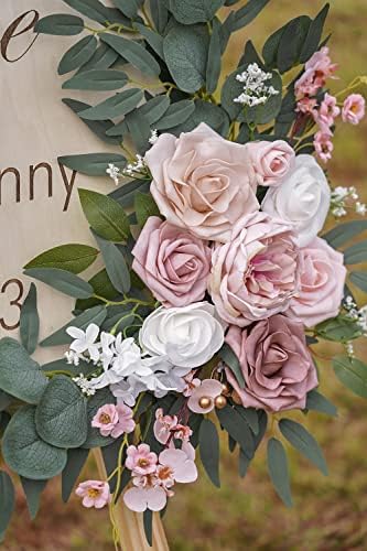 ponatia Small Artificial Wedding Arch Flowers Set of 2 - Image 6