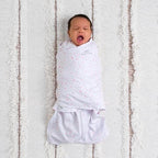HALO 100% Cotton Sleepsack Swaddle, 3-Way Adjustable Wearable Blanket, TOG 1.5, Midnight Moons Pink, Newborn, 0-3 Months - Image 2