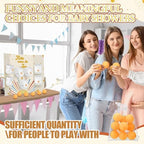 Ctosree 31 Pcs Here Comes the Sun Theme Baby Shower Diaper Game 1 Diaper Baby Shower Game Board 7 Diapers 10 Plastic Balls 1 Organza Bag for Bridal Games Boy Girl - Image 6