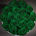 Prifroti 17 Flowers in a Luxury Suede Box, Birthday Gifts for Women, Preserved Flowers, Mothers Day Roses Gift for Mom, Dark Geen - Image 5