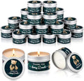 WILLBOND 24 Pcs Tartan Plaid Bear Baby Shower Candle Favor Fruit Scented by Willbond+Technology+Limited
