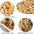 Halloween Letters Pumpkins Fabric Print Oval Tablecloth Fitted Leakproof & Sturdy Washable for Birthday New Year Bachelor Party Graduation Fits for 52" x 70" Oval Table - Image 5