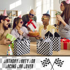 Abbylike 30 Pcs Checkered Racing Gift Bags Bulk, Large Reusable Tote Bags - Image 3