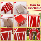 Bucherry 7 Pcs Farm Birthday Party Decor Farm Animal Backdrop - Image 3