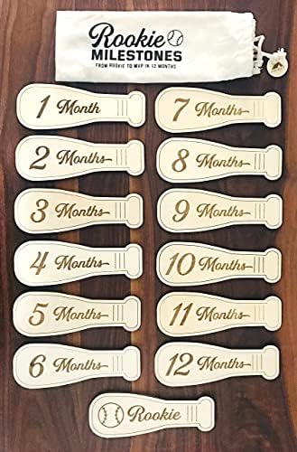 'Rookie' Monthly Baby Milestone Cards - Customizable Milestone Cards - Personalized Baby Name Option - Ideal Baby Gift - Unique Baby Milestone Signs for Photos - Image 6