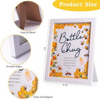 Funny Bottle Chug Baby Shower Drinking Game for 15 Guests, Includes 15 Pack 8.5oz Baby Bottles with Nipples & Standing Wood Framed Sign, Western Cowboy Baby Shower Favors & Party Activities(Yellow) - Image 2