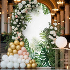 Summer Tropical Leaf Arch Backdrop Cover 7.2 FT, Country Watercolor Green Plant Leaves Wedding Arch Cover Stretchy Backdrop Stands Covers for Birthday Party Ceremony Banquet Decor - Image 4