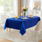 6 Pack Satin Table Cover Rectangle, Royal Blue, 60 x 120 Inches - Image 4