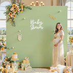 Square Backdrop Arch Cover Sage Green 6.6FT x 6.6FT Square Arch Backdrop Covers Stretchy Spandex Fitted Square Backdrop Cover for Birthday Party Wedding Ceremony Banquet Decoration - Image 2