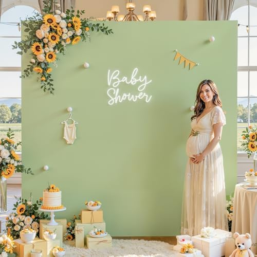 Square Backdrop Arch Cover Sage Green 6.6FT x 6.6FT Square Arch Backdrop Covers Stretchy Spandex Fitted Square Backdrop Cover for Birthday Party Wedding Ceremony Banquet Decoration - Image 2