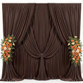 30x15ft Brown Backdrop Curtains for Parties Wedding Photo Wrinkle Free by Suppromo
