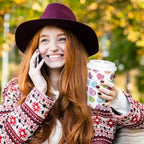 Whaline 50 Pcs Valentine's Day Disposable Coffee Cups with Lids and Sleeves Colorful Conversation Heart Paper Drinking Cups for Wedding Anniversary Party Supplies - Image 6