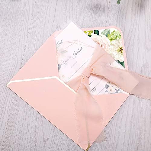 DORIS HOME 25PCS Fill-in Invitations Cards, Pink Flower - Image 5