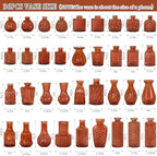 Set of 36 Glass Bud Vases Small Flower Vases for Centerpieces (Dark Amber) - Image 2