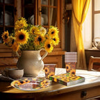 Ziliny Sunflower Party Decorations, Paper Plates Napkins Cups Serve 50 - Image 4