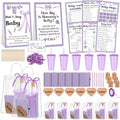 Dunzoom 461 Pcs Funny Baby Shower Games with Prize for Guest Winner, Purple by Dunzoom