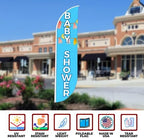 Baby Shower Sign Feather Flag for Outdoor by Mavis Printing | 11.5 FEET Long Polyester Outdoor Banner Flag for Easy Hang | HD Print Swooper I Flag Only to Celebrate Baby Shower I Flag Only - Image 4