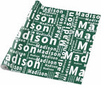 AOFUN Personalized Name Heart With Name/Date Personalized Gift Wrapping Paper Happy Birthday Gift Wrap Anniversary Wrapping Paper For Her 5 Rolls 58" x 23" - Image 5